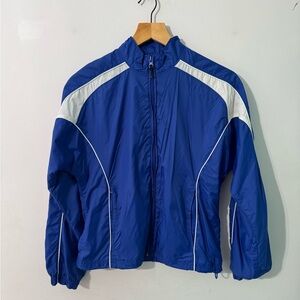 Russell Athletic royal Blue and White Athletic Jacket windbreaker small
